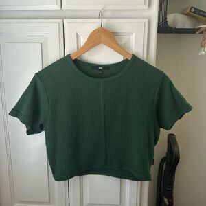 Vans Green Cropped Tee